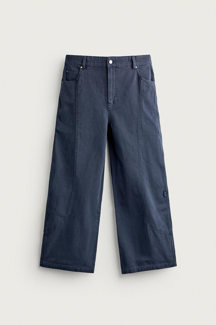 Pantalon relaxed fit costuras