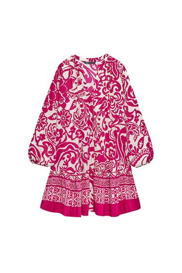 SHORT PRINTED DRESS