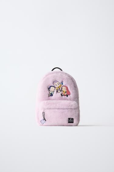 HUNTRIX KPOP DEMON HUNTERS™ NETFLIX © SHEEPSKIN BACKPACK - Lilac by Zara
