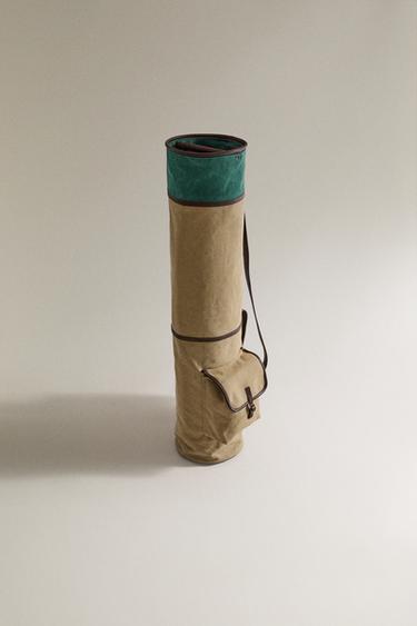 SAC EN TISSU GOLF - Écru / Vert de Zara - Image 1