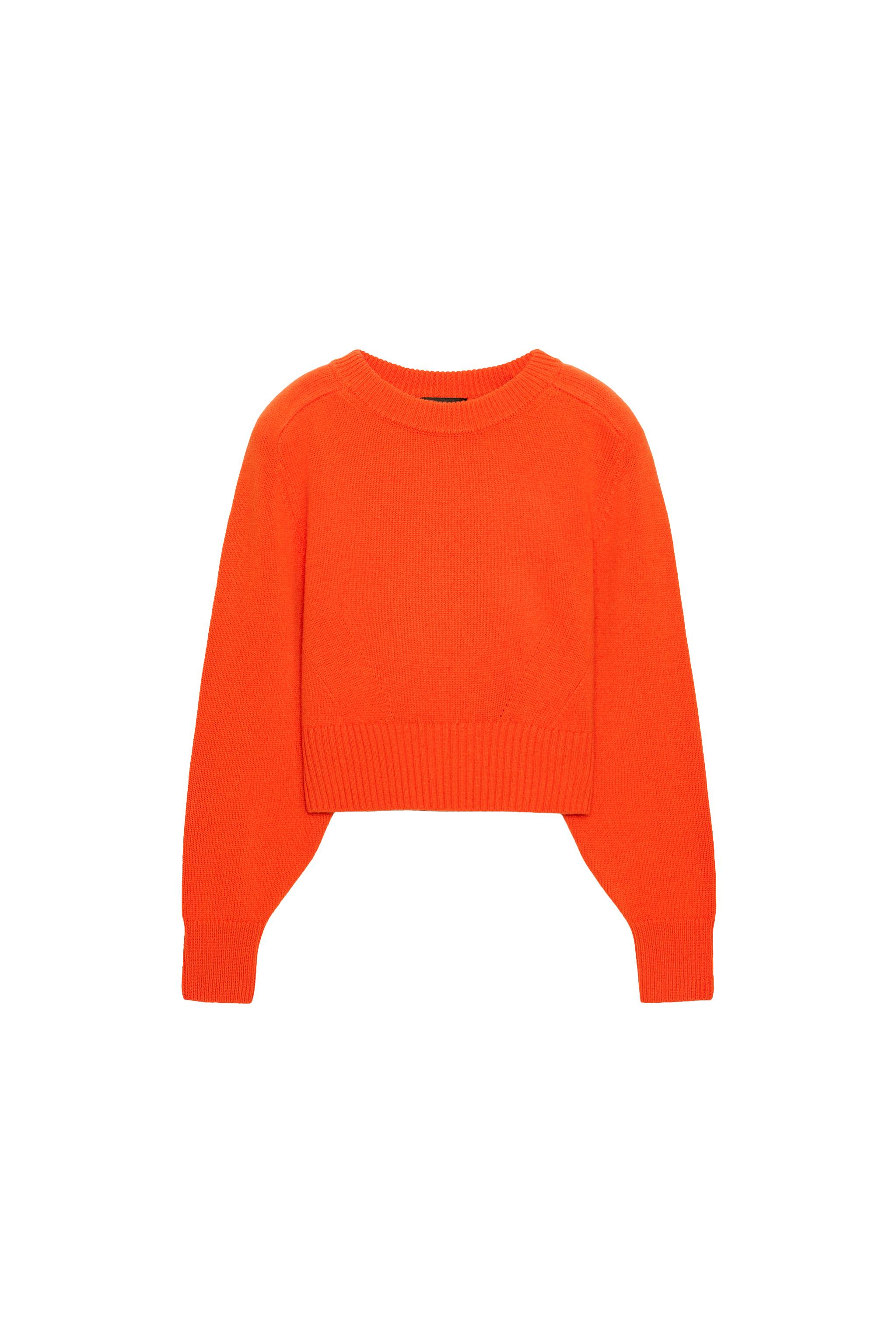 100% WOOL JUMPER WITH SHOULDER PADS