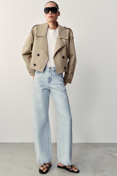 JEAN Z1975 BARREL TAILLE HAUTE - Bleu clair de Zara