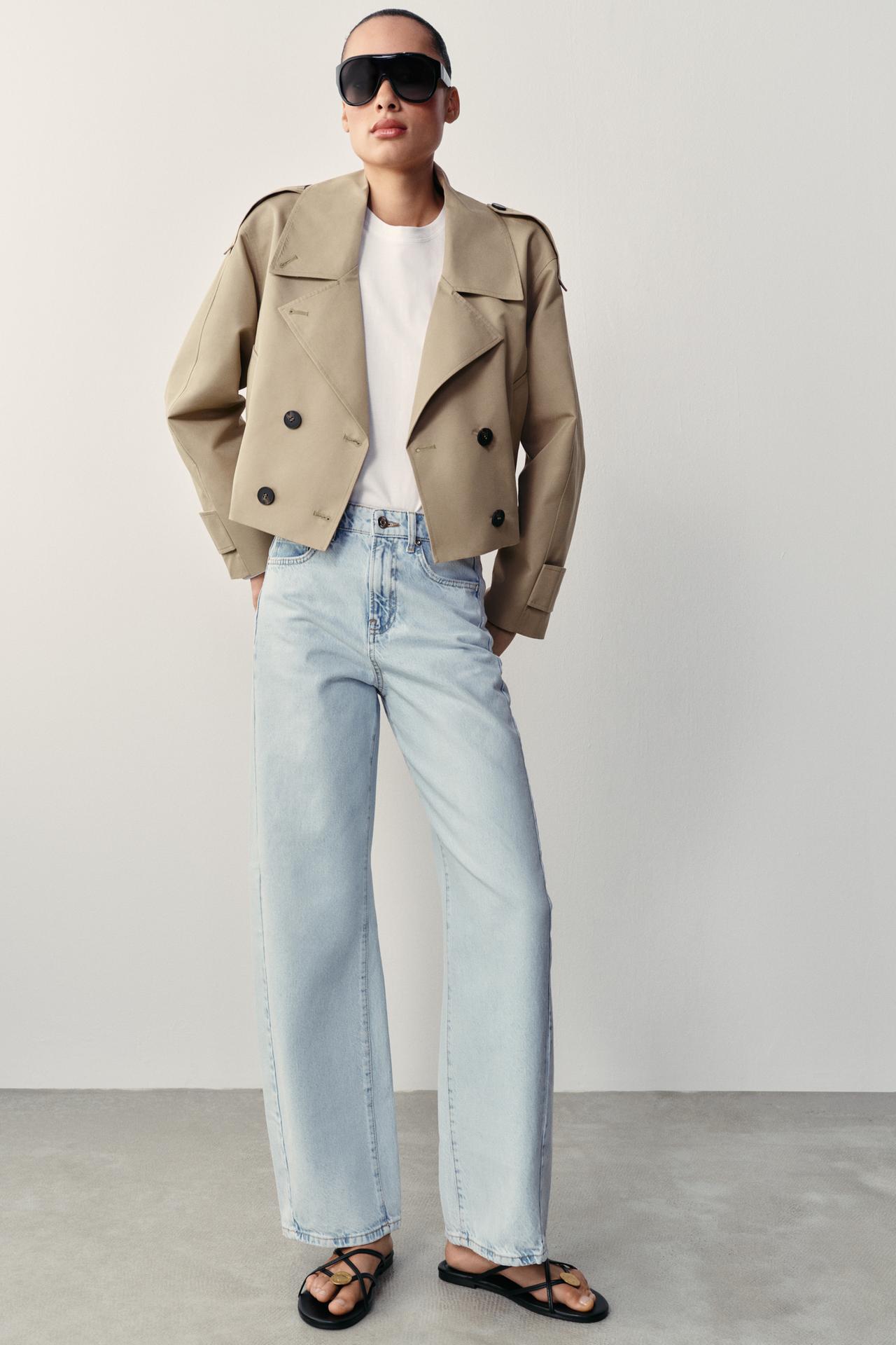 Z1975 HIGH RISE BARREL JEANS — Light blue