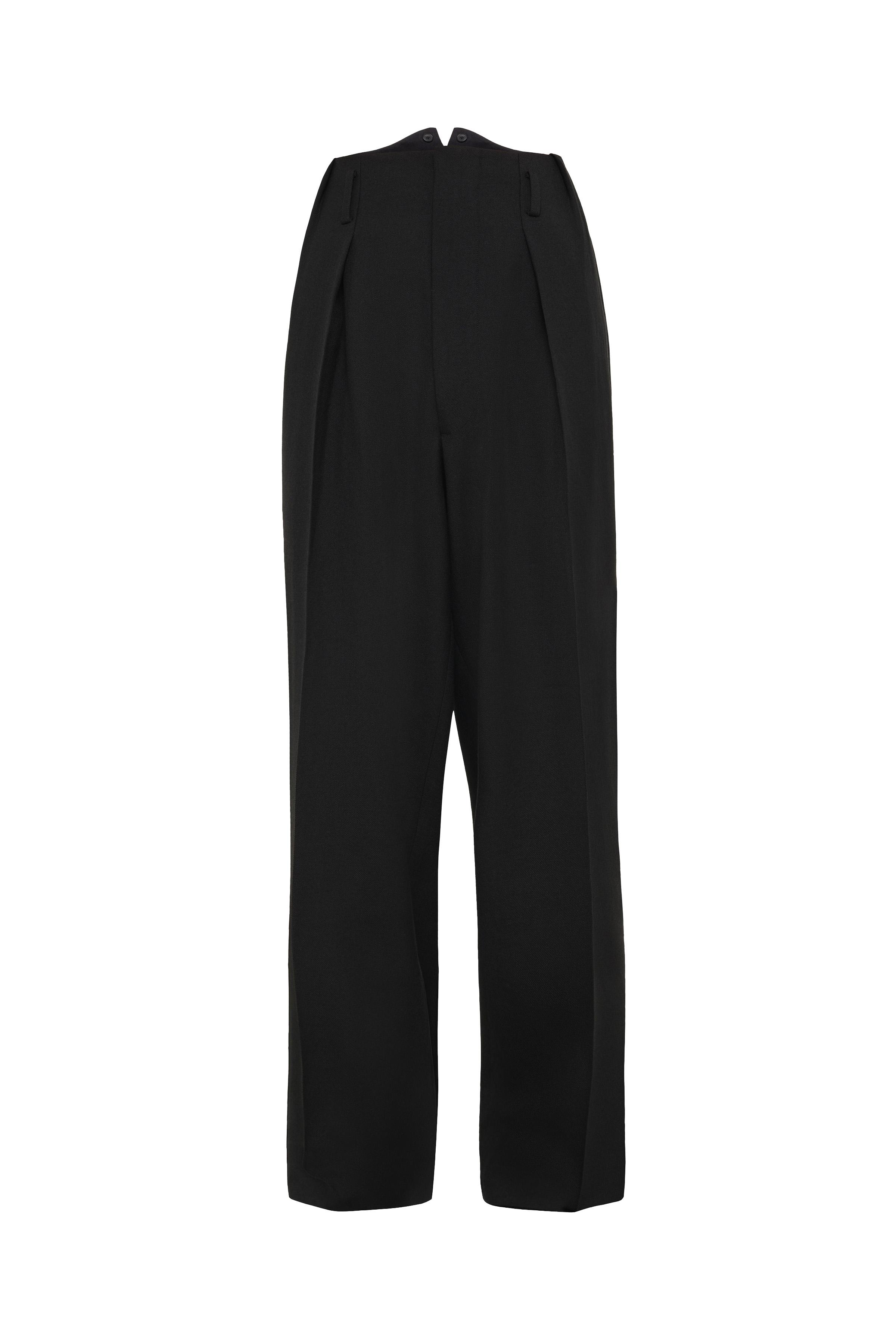 LIMITED EDITION 100% WOOL SIDE STRIPE PANTS