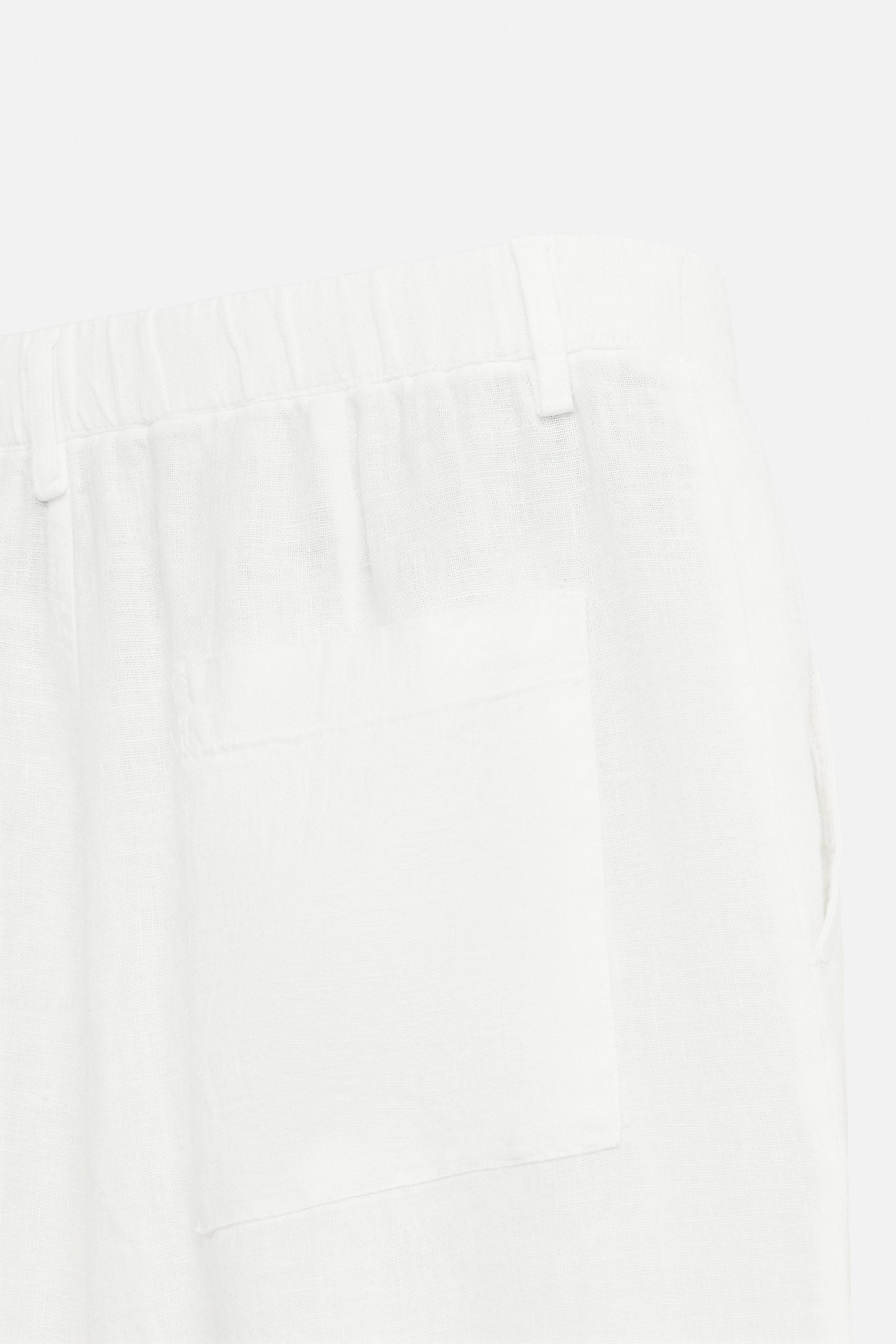 PANTALON COUPE DÉCONTRACTÉE 100 % LIN