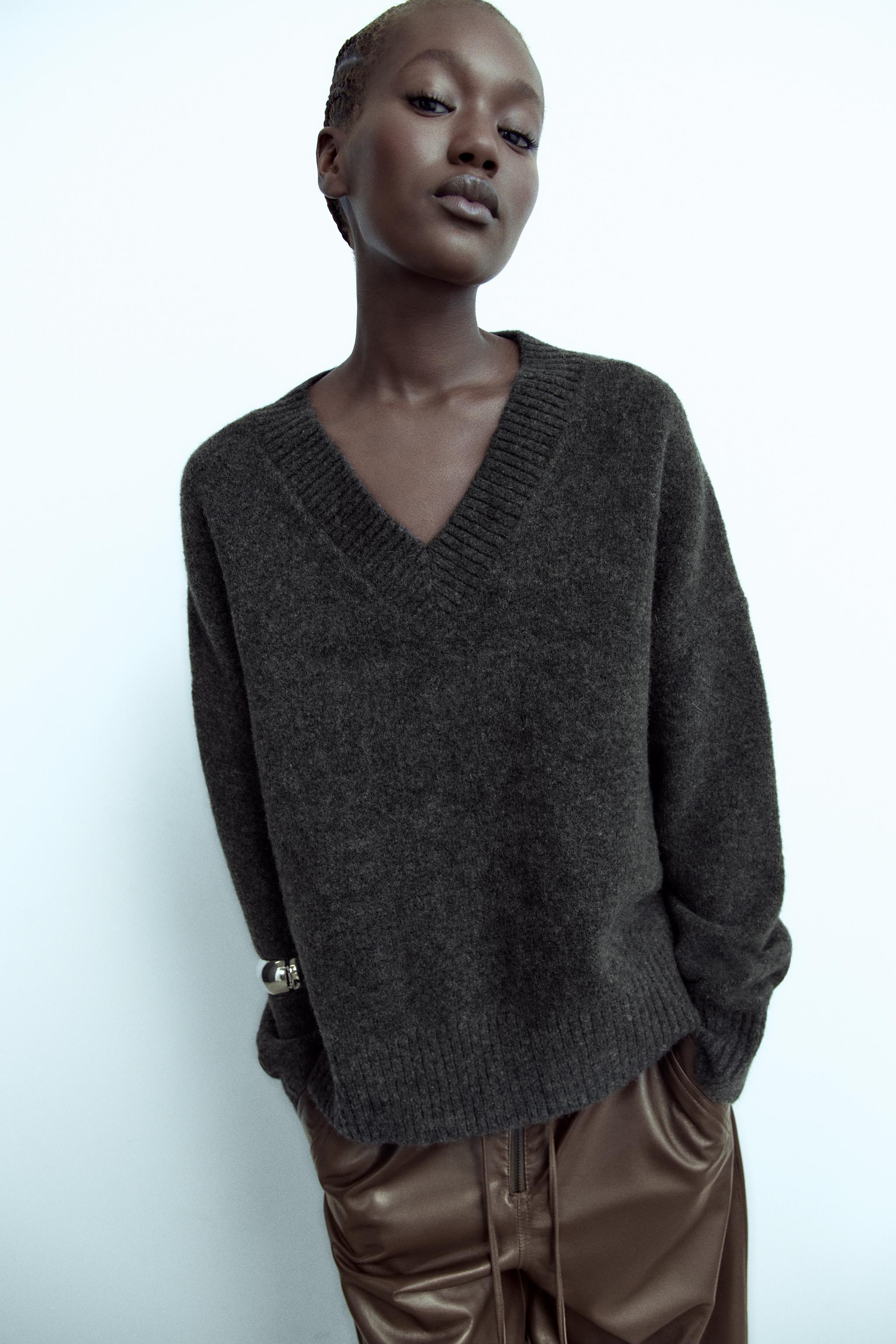 V neck sweater zara sale