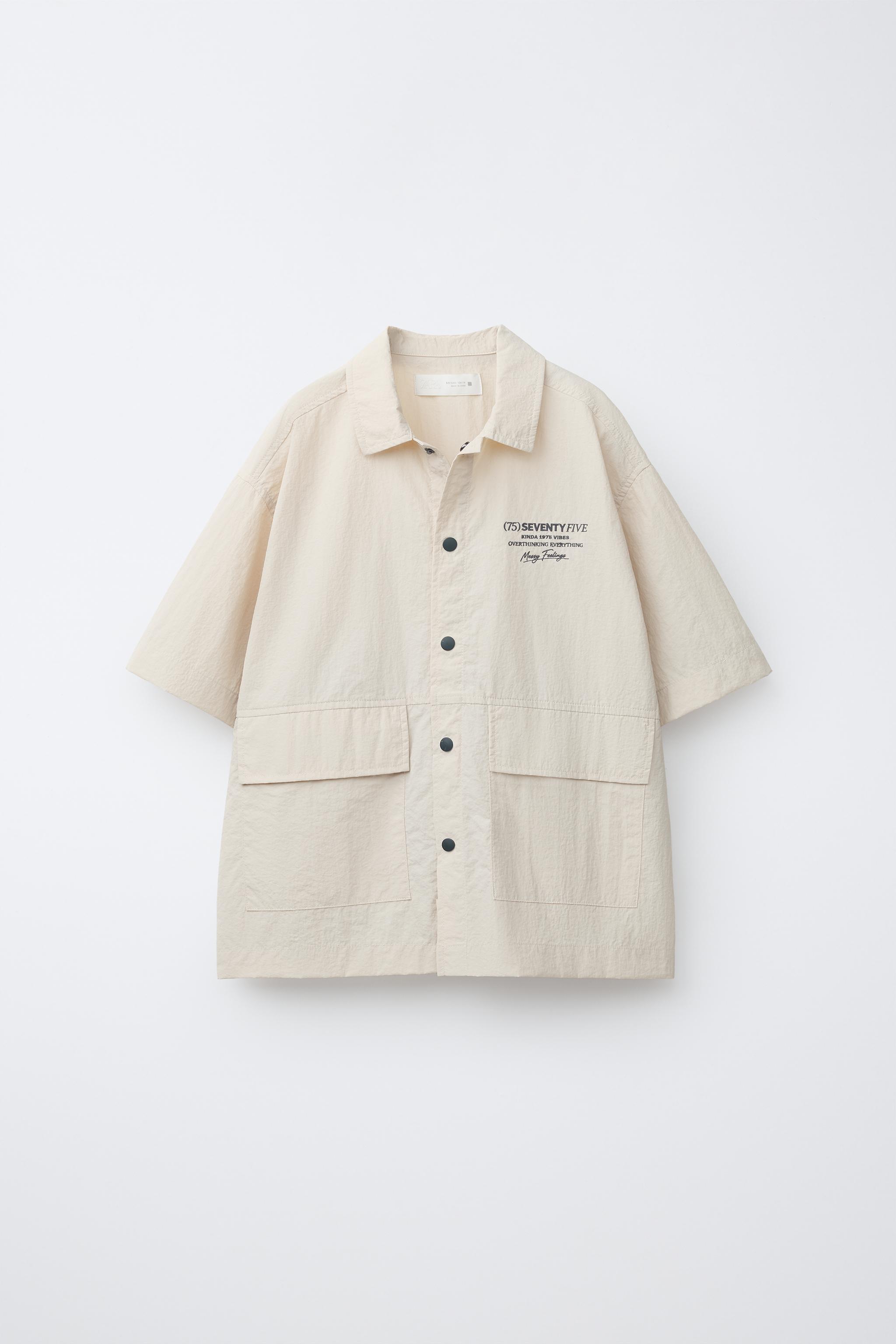 ハマシタン チームシックスセブンシャツ - クリーム | ZARA Japan / 日本