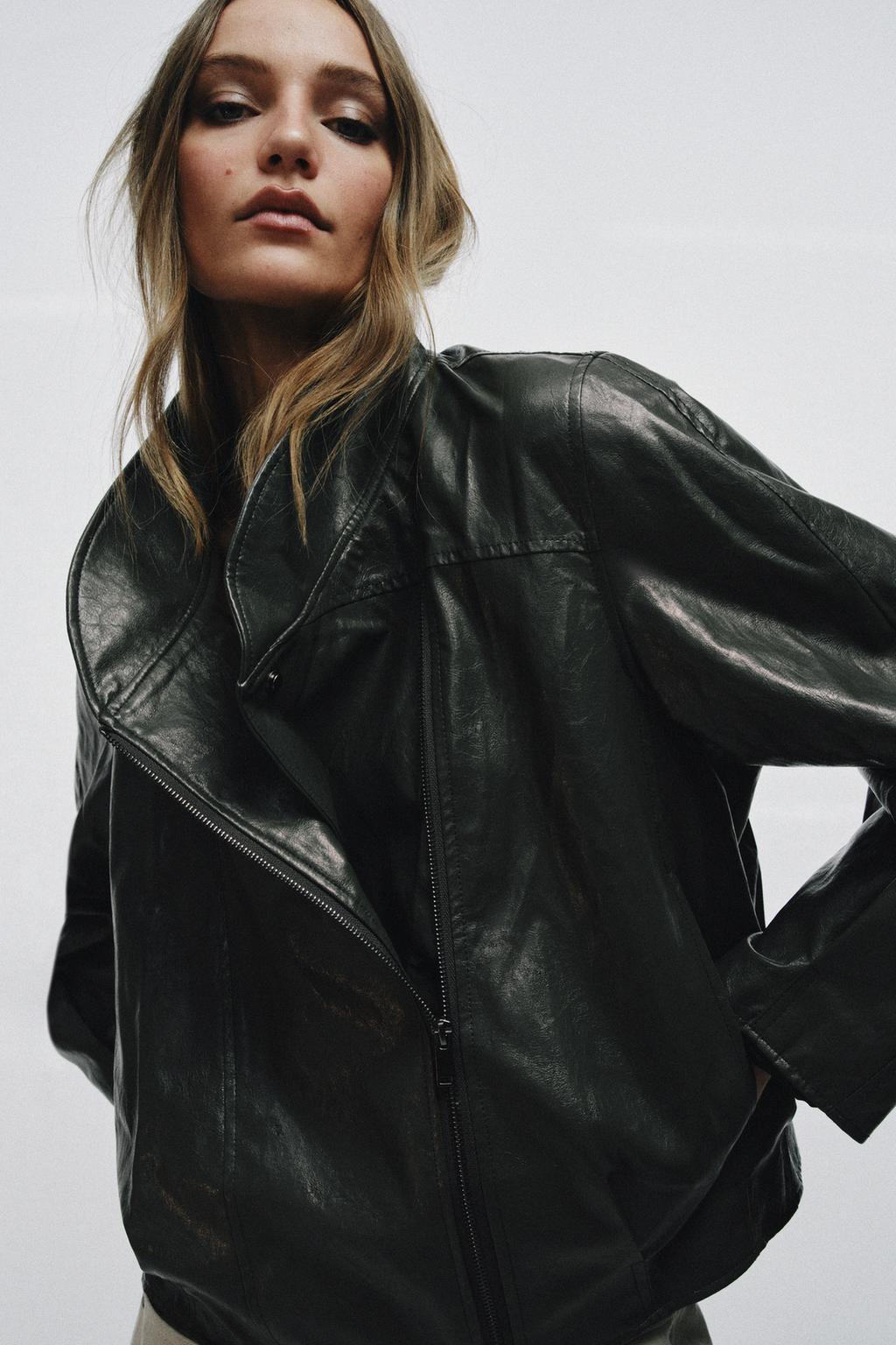 ZW COLLECTION FAUX LEATHER JACKET