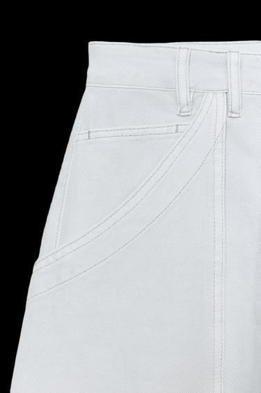 PANTALÓN CARGO ZW COLLECTION - Azul claro de Zara