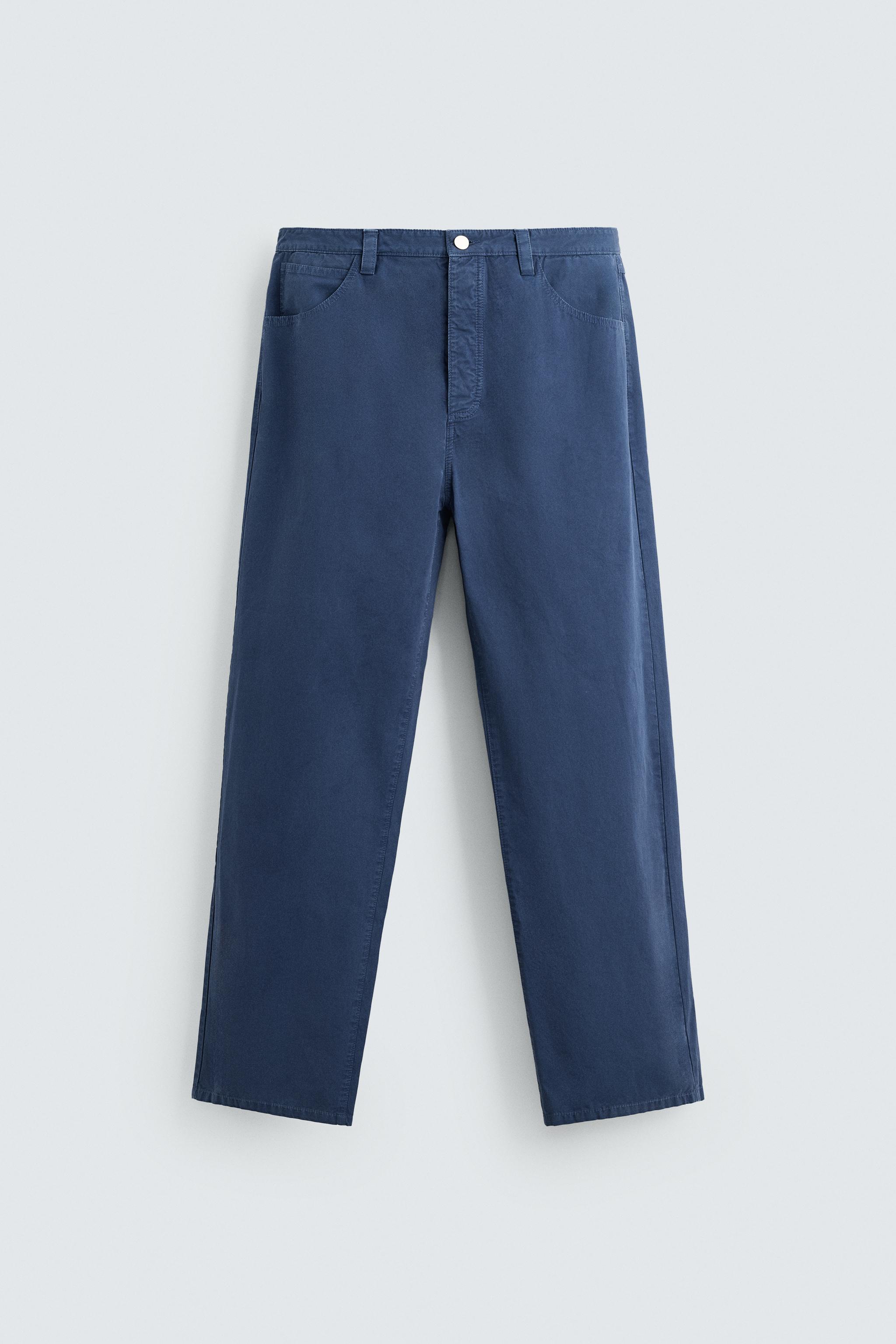 PANTALON STRAIGHT FIT DÉLAVÉ