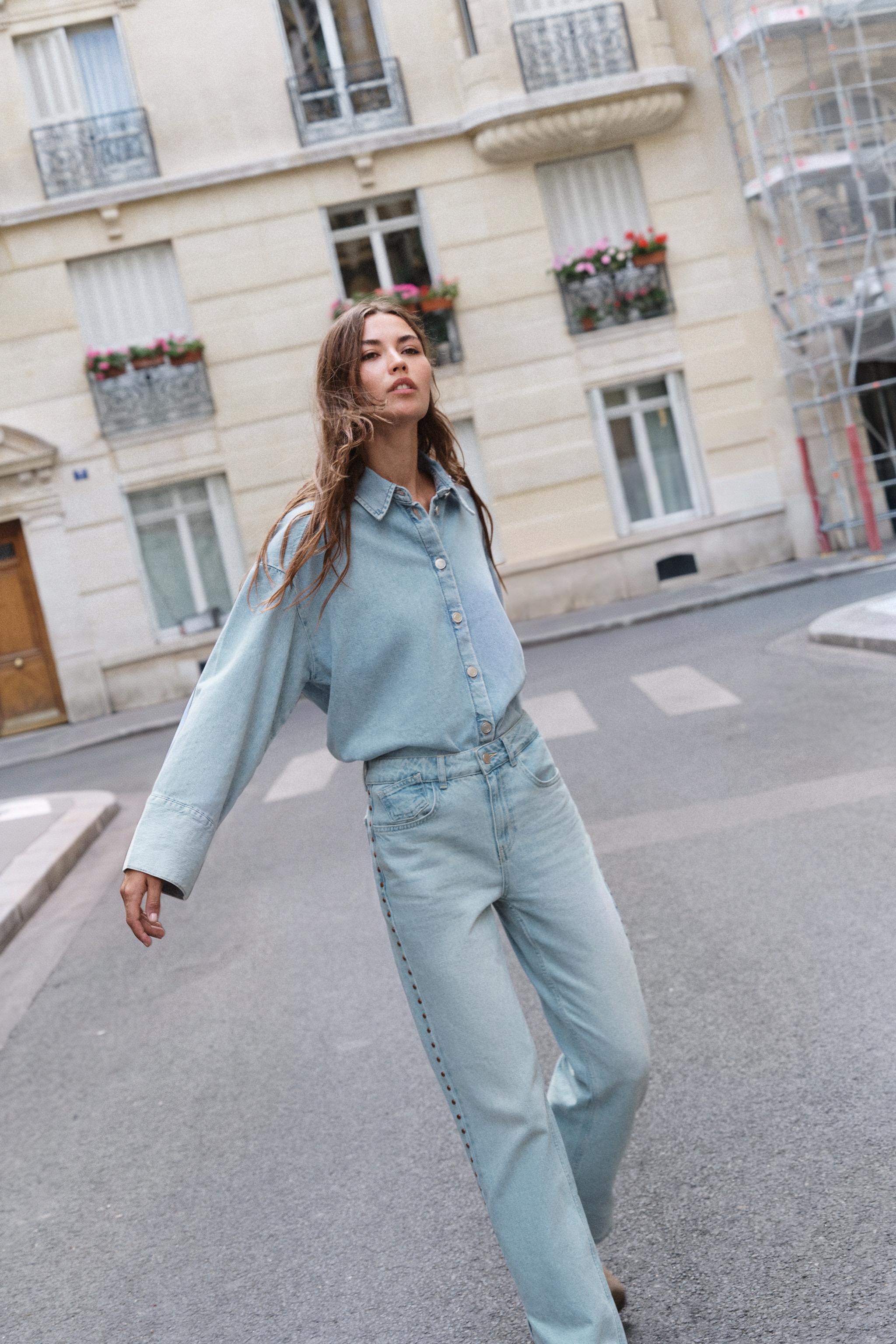 Z1975 DENIM SHIRT — Light blue