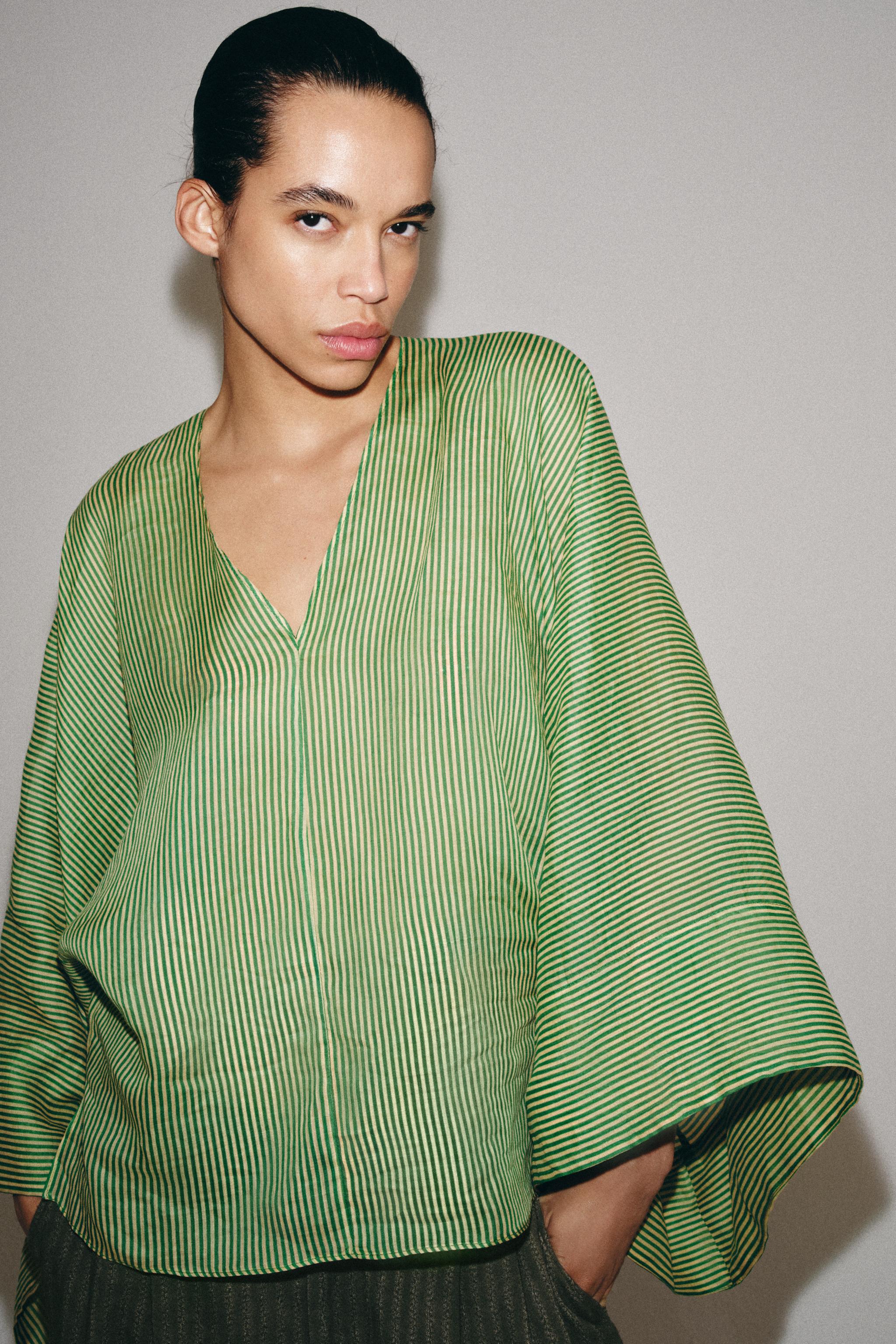 RAMIE STRIPED SHIRT ZW COLLECTION