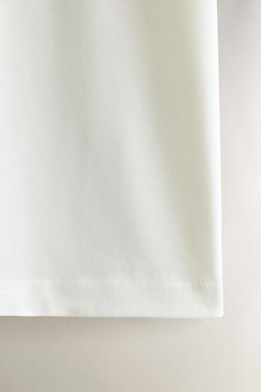 COTTON JERSEY BEACH POLO SHIRT - Oyster-white by Zara - Image 3