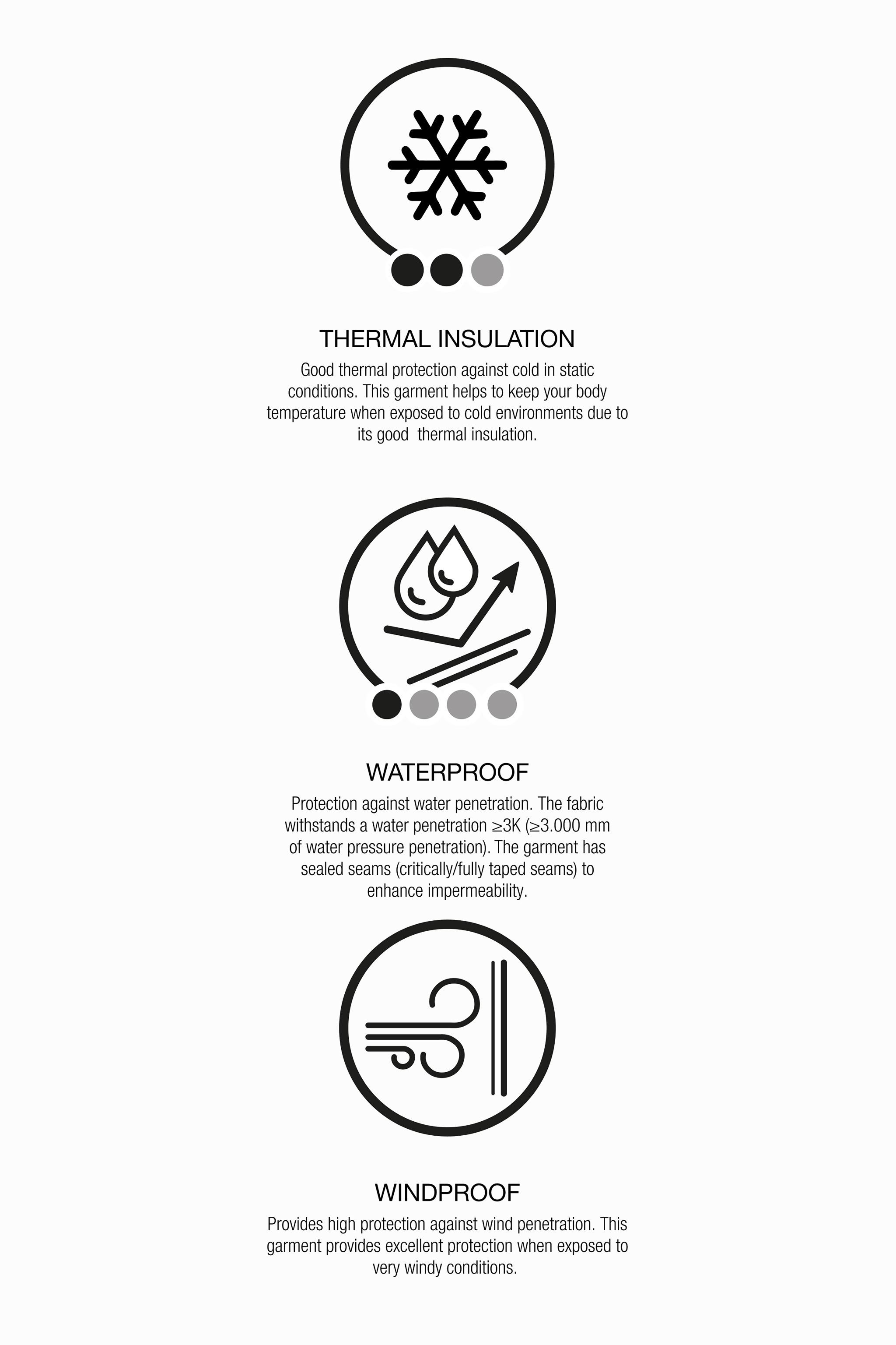 SALOPETTE LONGUE IMPERMÉABLE ET COUPE-VENT POCHES SYSTÈME RECCO® COLLECTION SKI