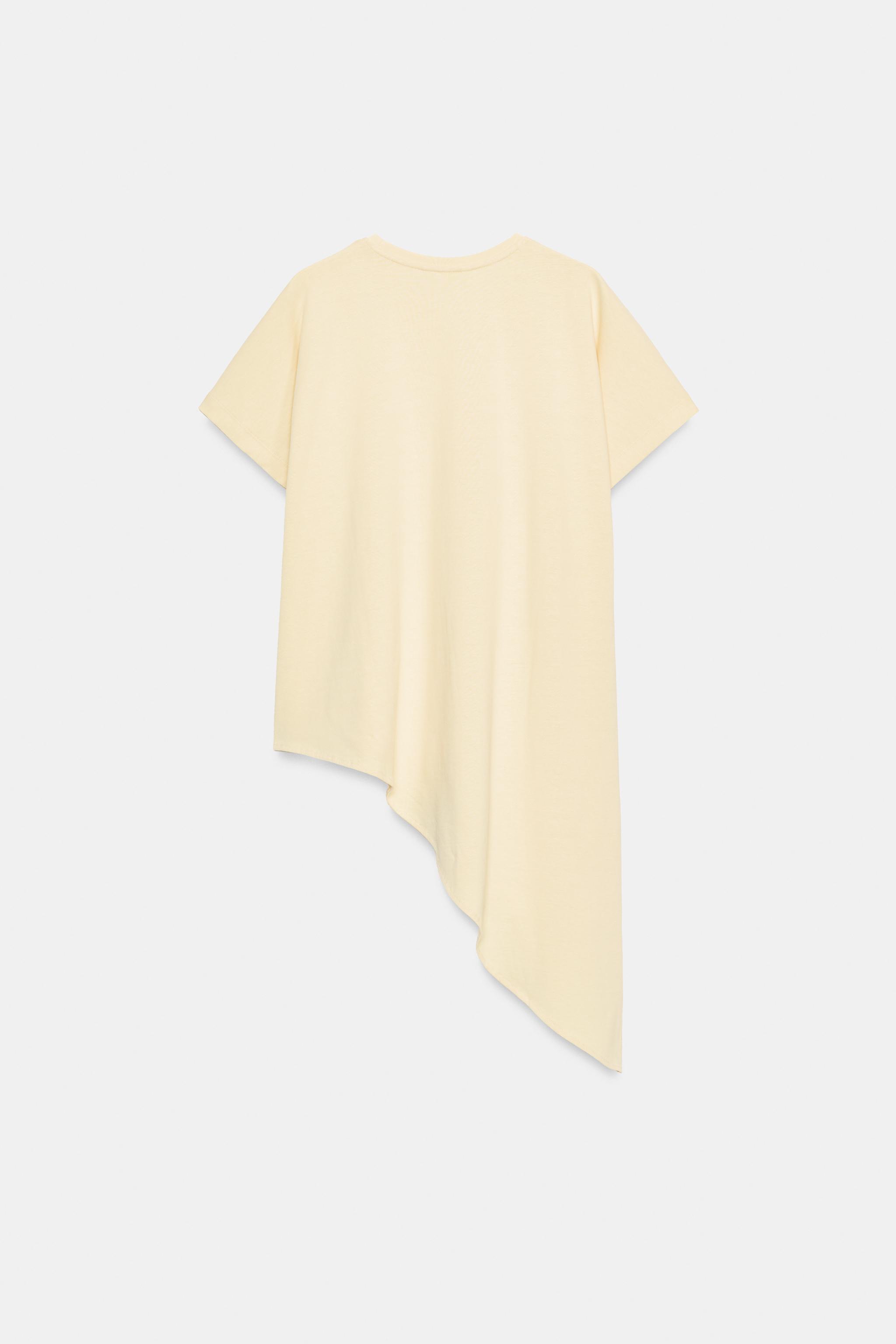 ASYMMETRIC SHORT SLEEVE T-SHIRT