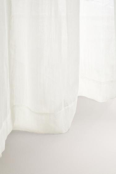 SHEER CURTAIN WITH VERY LOW OPACITY - Ecru by Zara - Image 5