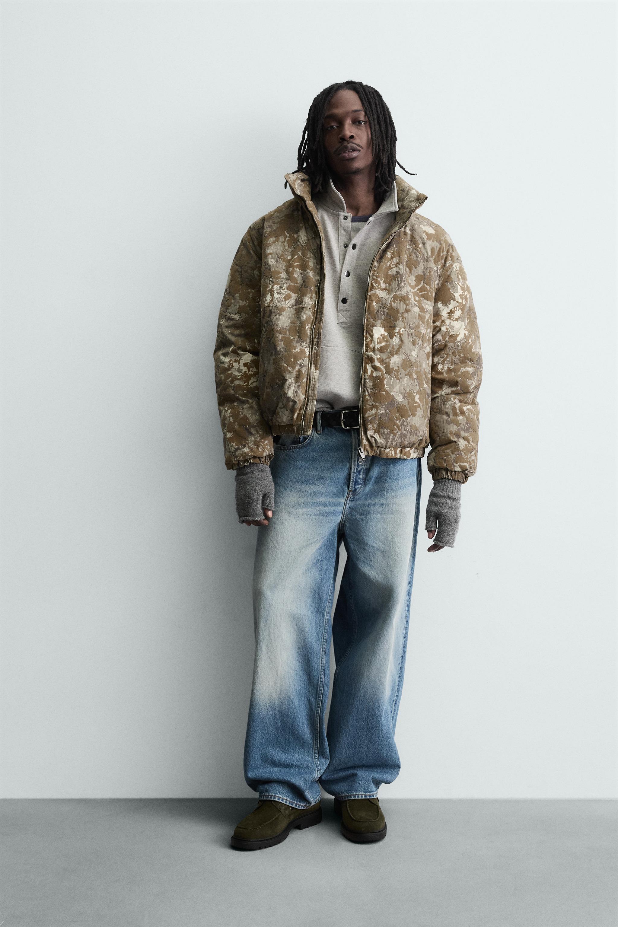 ZARA  フラッフラグ ベージュ 約150cm x 200cm SET OF ZARA (TOP & PANTS) FAUX SUEDE CROCHET TOP AND FAUX SUEDE