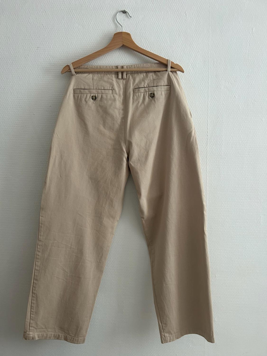 STRAIGHT-LEG PLEATED TROUSERS - Image 2