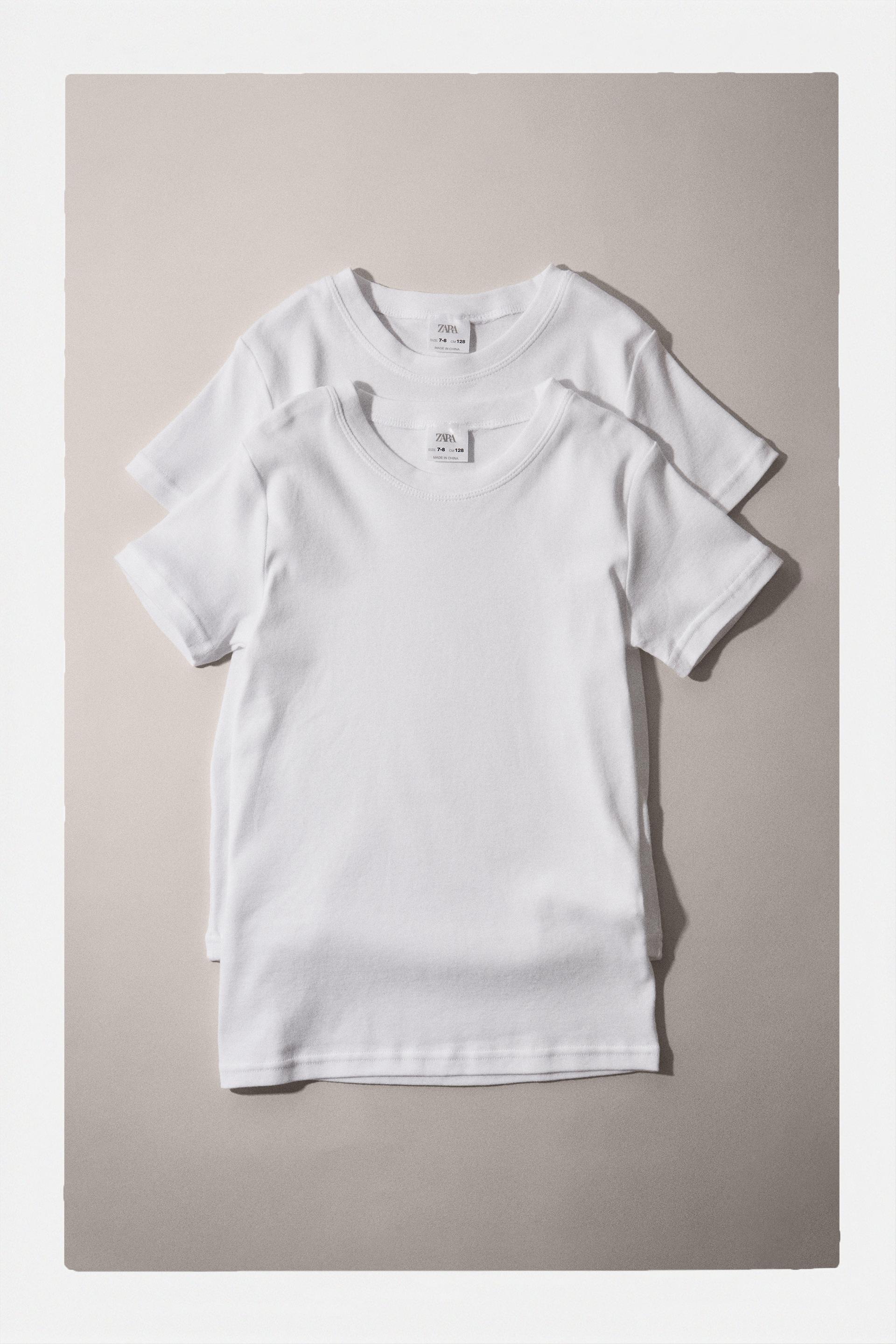 white basic t shirt zara