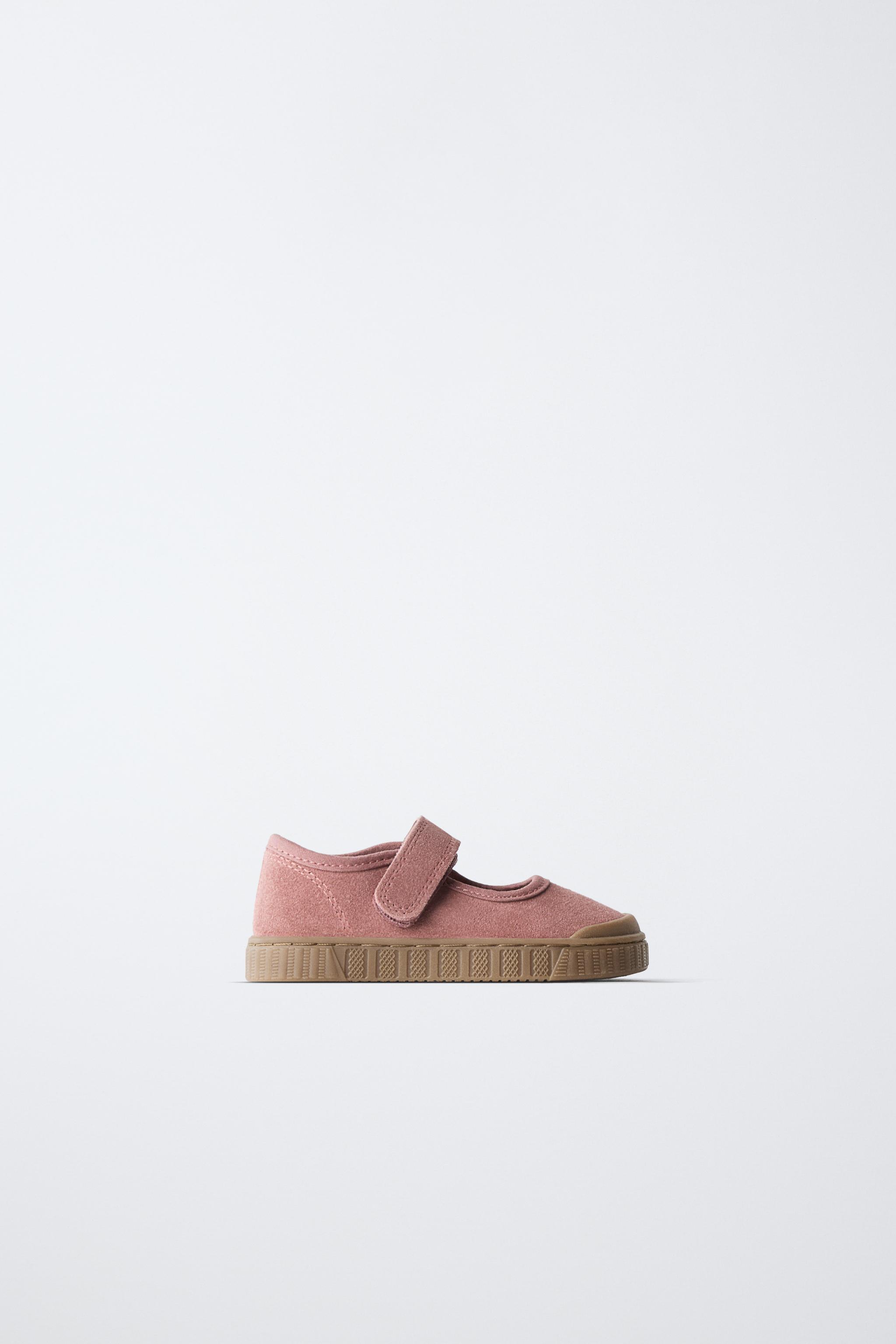 LEATHER BAREFOOT OPEN SNEAKERS — Pink