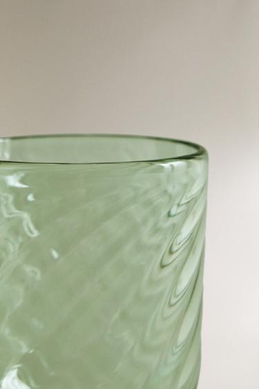 VERRE À PIED ACRYLIQUE ONDES - Vert de Zara - Image 4