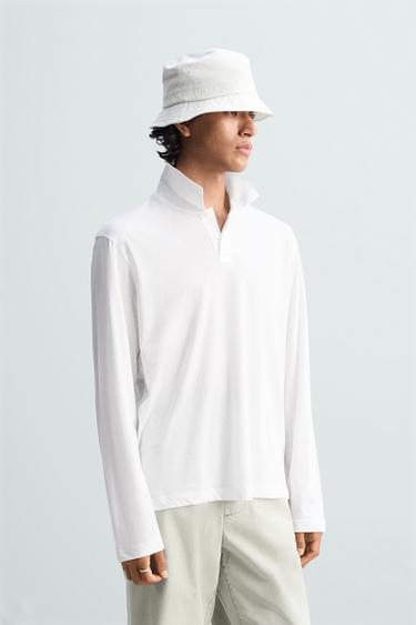 POLO ALGODÓN LIGERO - Blanco de Zara