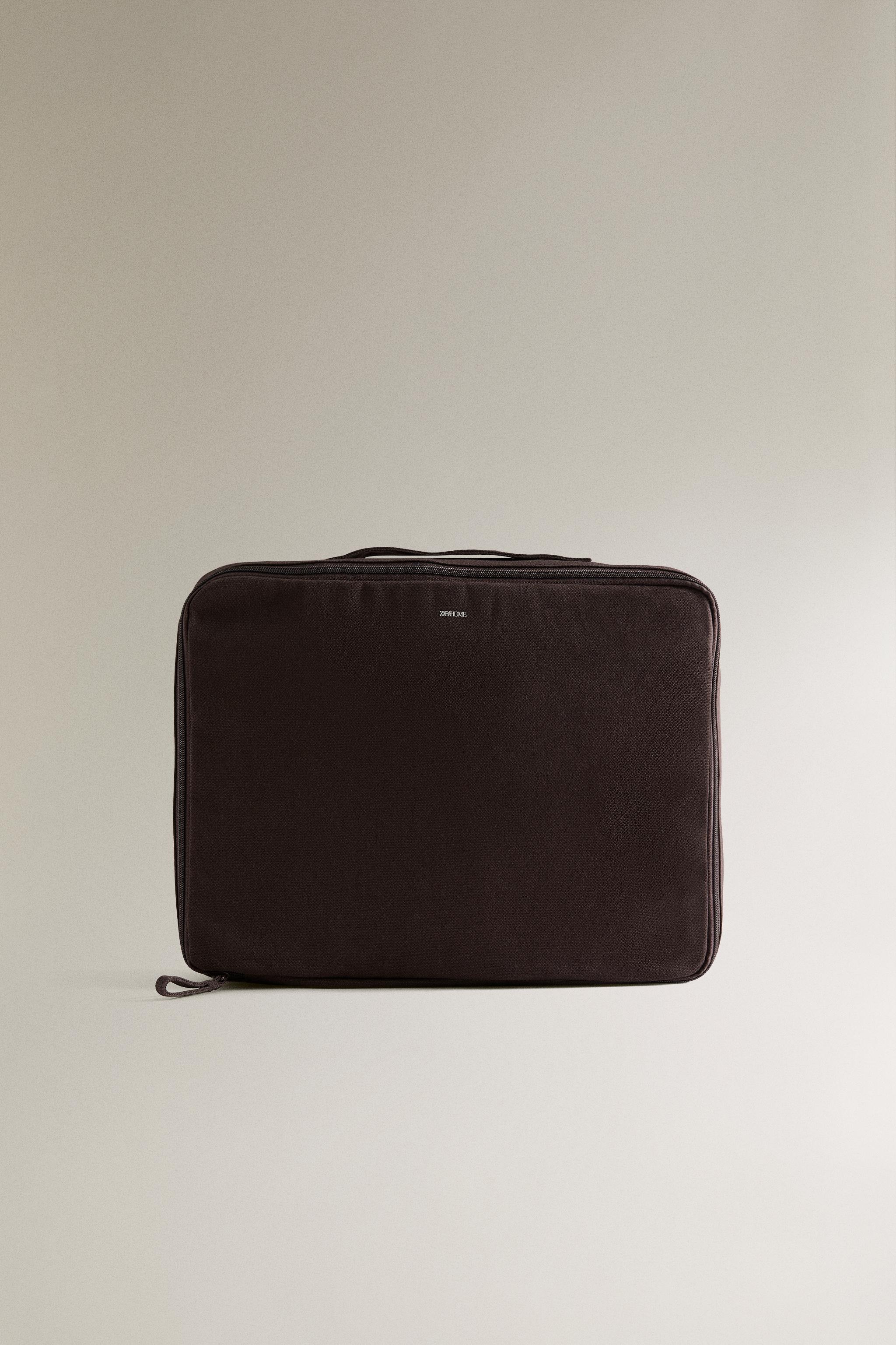 CANVAS TRAVEL ORGANIZER MAKEUP BAGS - Brown | ZARA United States
