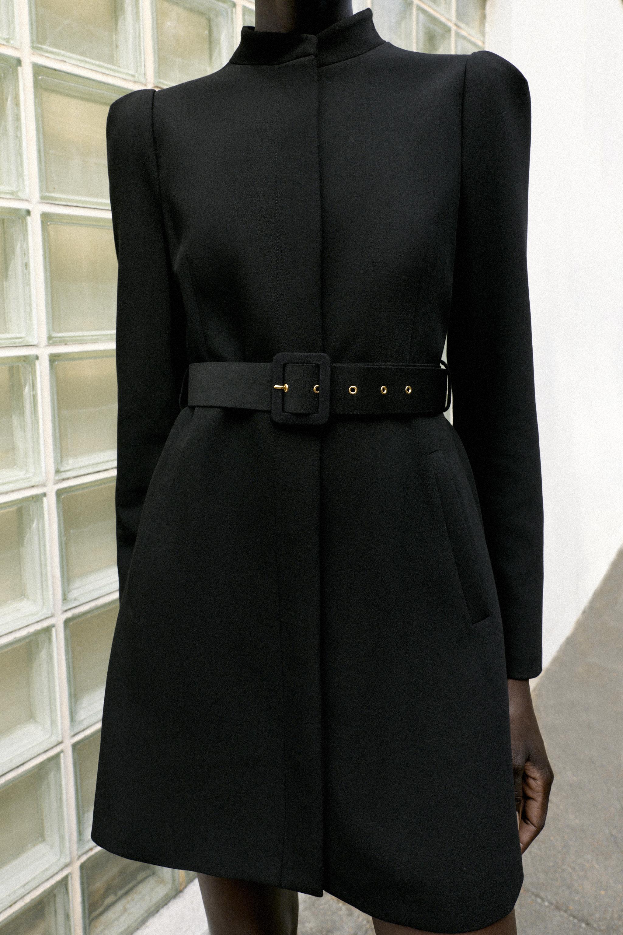 Женские пиджаки Zara BELTED LONG BLAZER — фото 5
