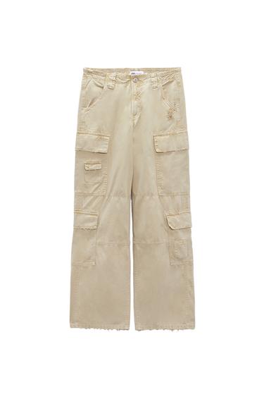 PANTALÓN TRF CARGO WIDE LEG