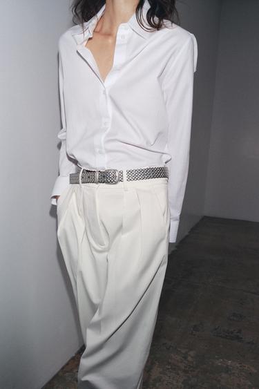 CHEMISE STRUCTURÉE ZW COLLECTION - Blanc de Zara - Image 2