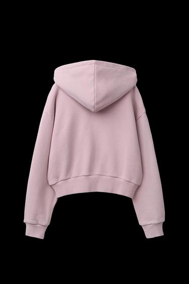 Zara GARMENT DYE SWEATSHIRT - Pink