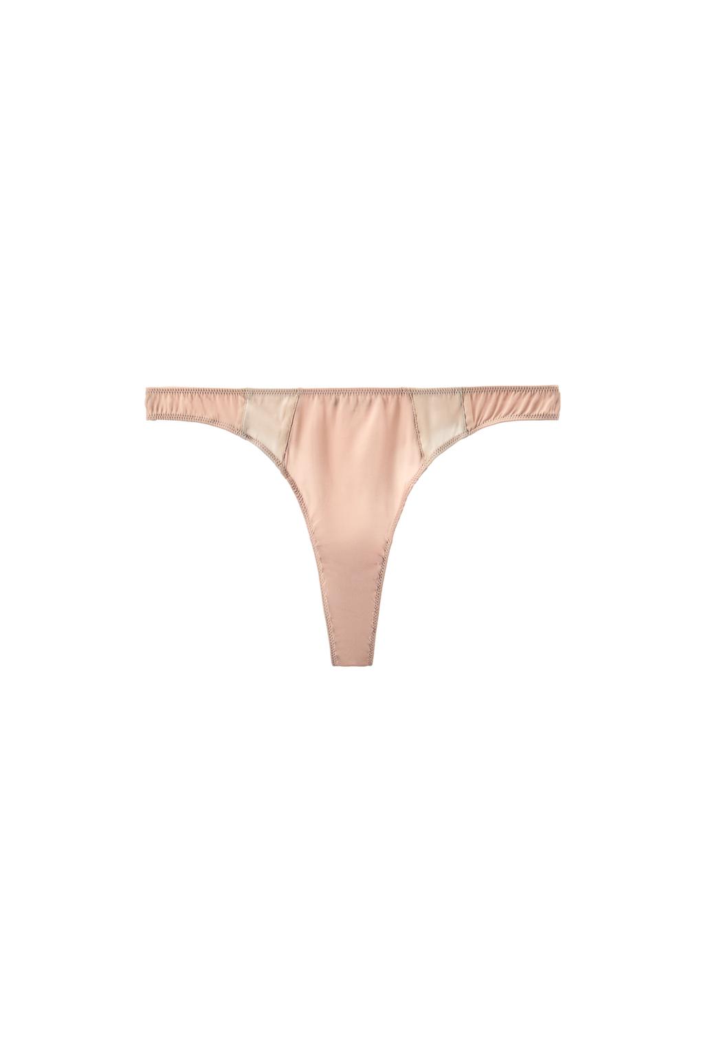COMBINATION SILK BLEND THONG - image 3