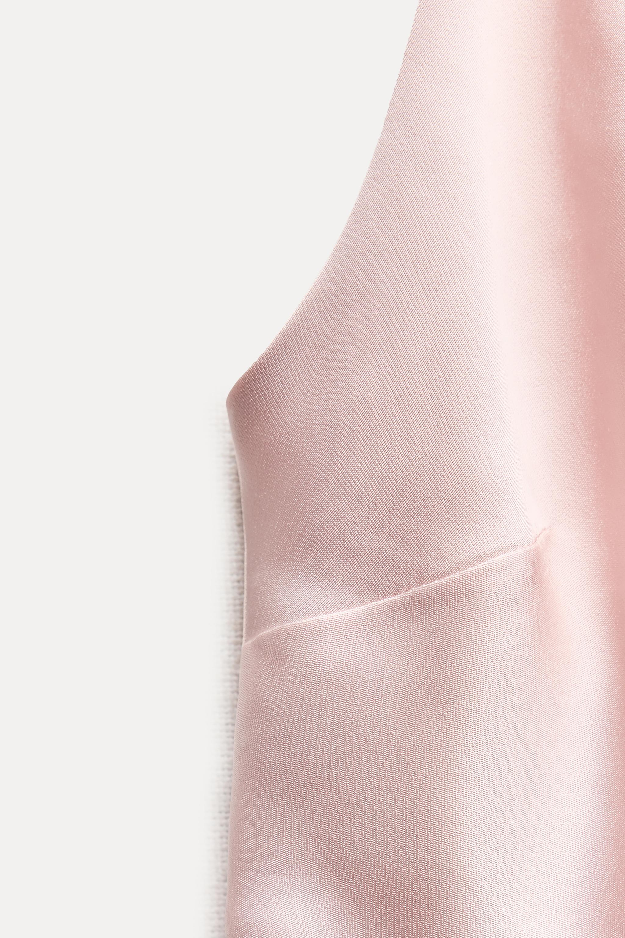 SATIN EFFECT TANK TOP - Pink | ZARA United States