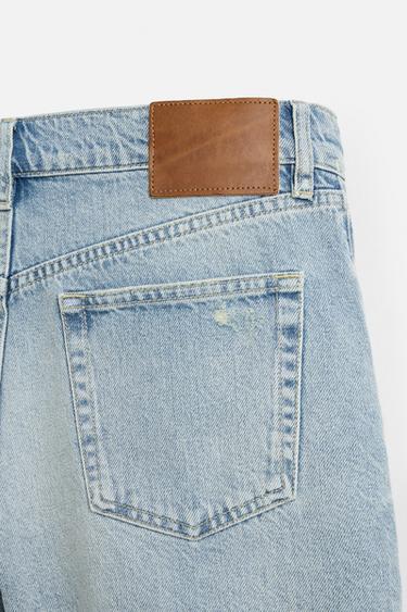 MINI SHORT EN DENIM - Bleu encre de Zara - Image 9