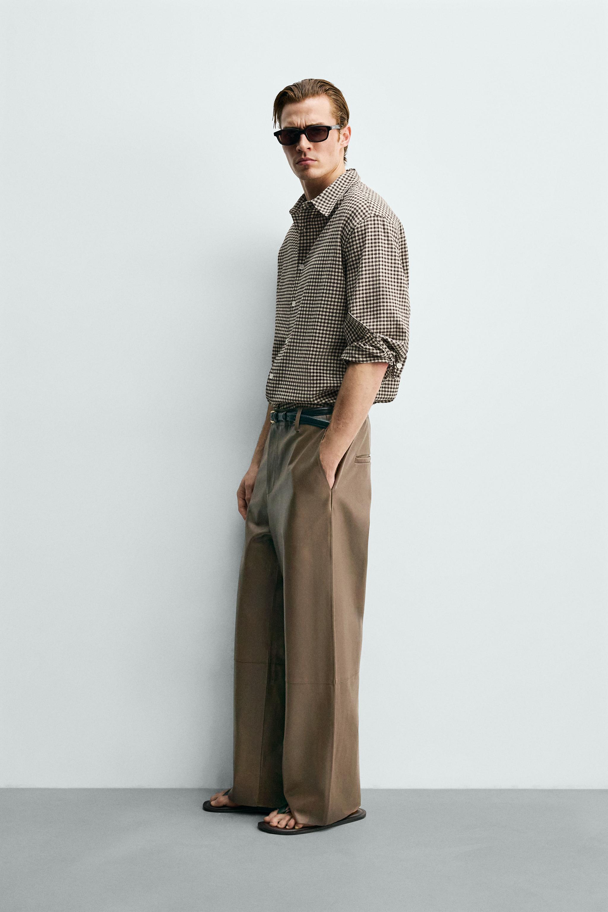 LEATHER BALLOON FIT PANTS
