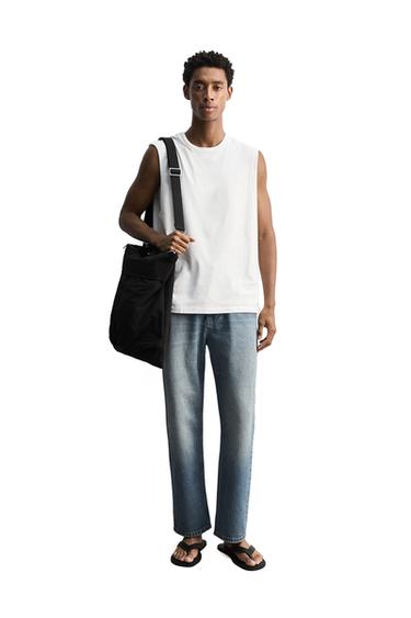 TANKTOP I LET KVALITET - Hvid fra Zara