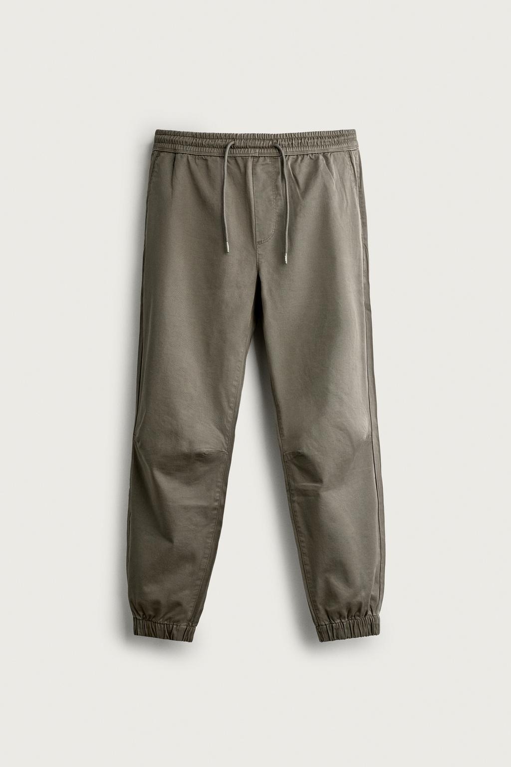 SLIM FIT JOGGER WAIST TROUSERS