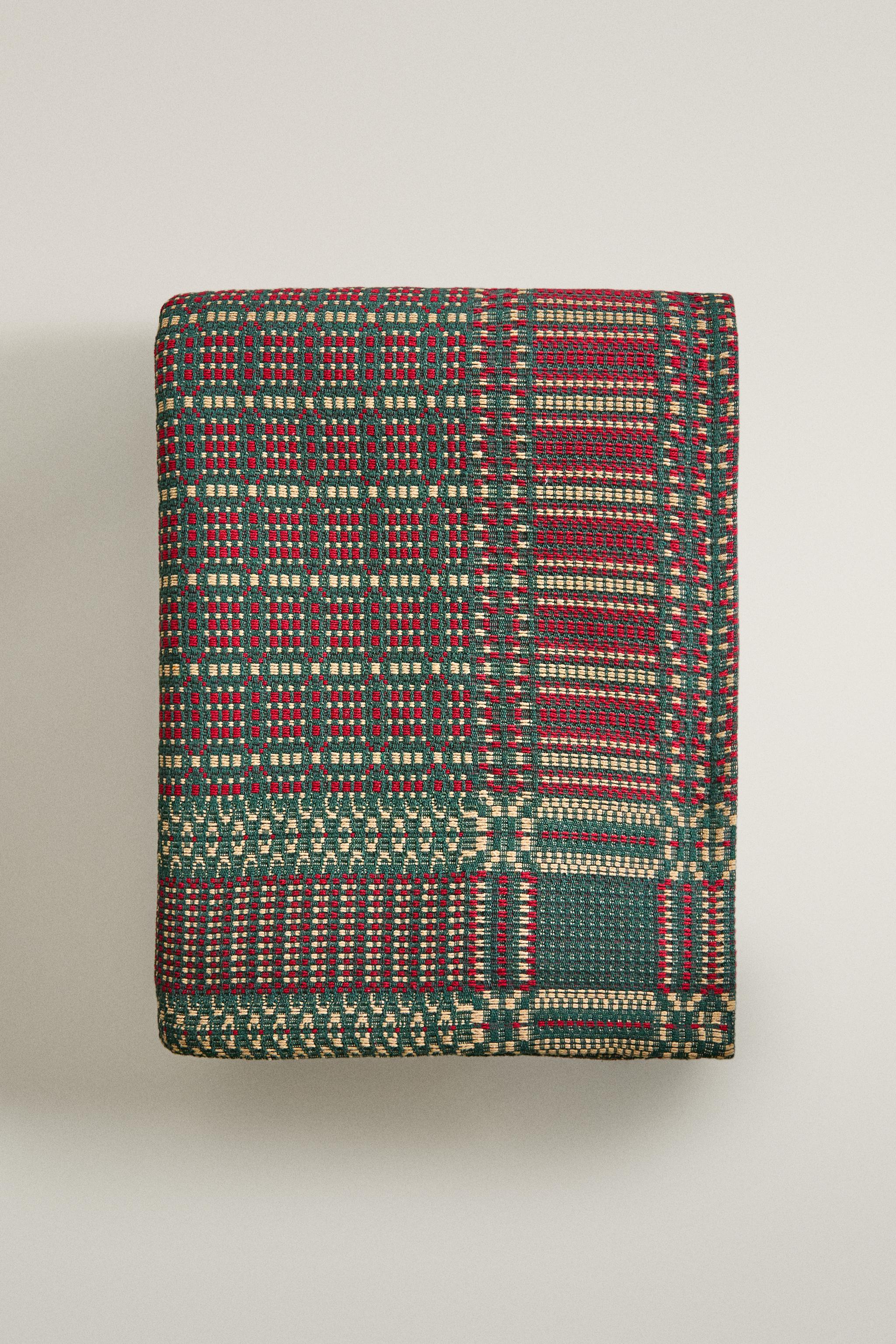NAPPE COTON RAYURES NOËL