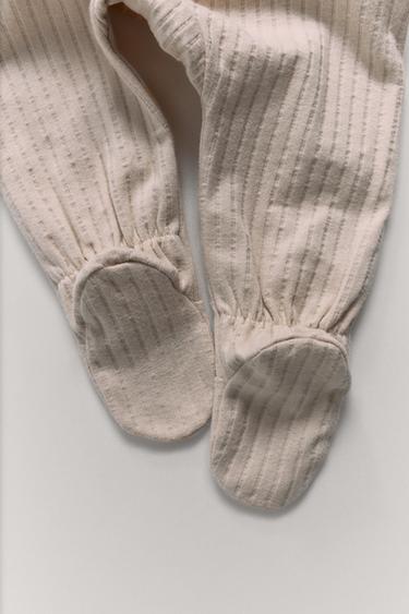 Zara PLAIN STRUCTURE JUMPSUIT - Bone