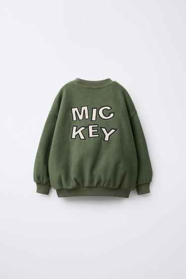 SWEAT EN FAUSSE FOURRURE MICKEY MOUSE © DISNEY - Kaki de Zara - Image 1