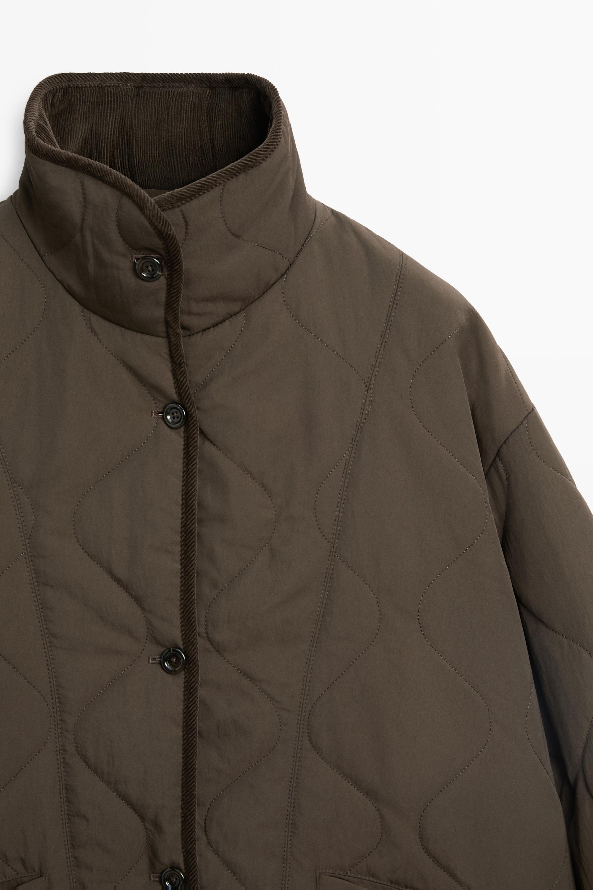 Veste à surpiqûres ondulées