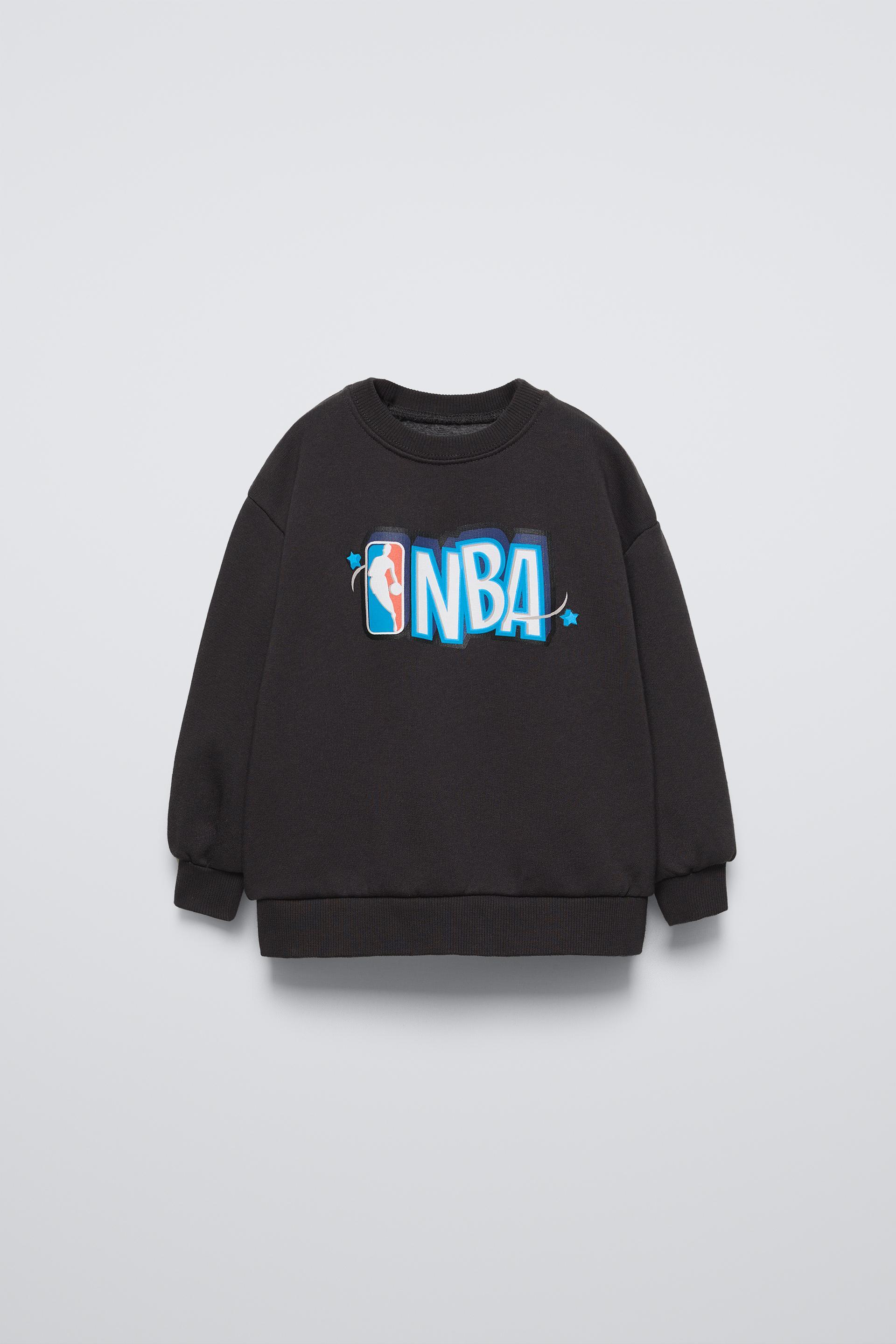 FELPA CON STAMPA IN RILIEVO SQUADRE NBA Nero ZARA Italia Italy