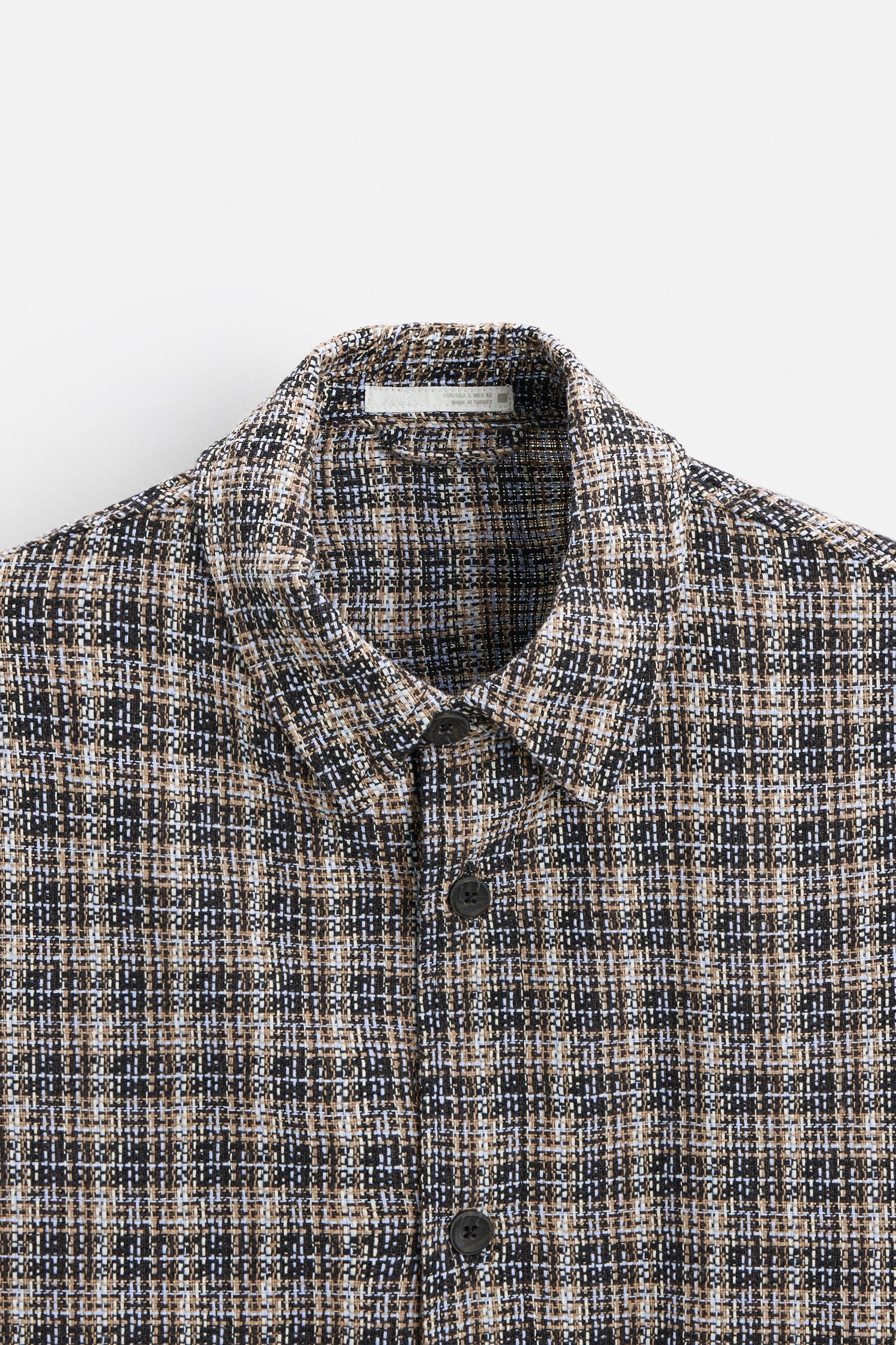 STRUCTURED CHECKERED OVERSHIRT