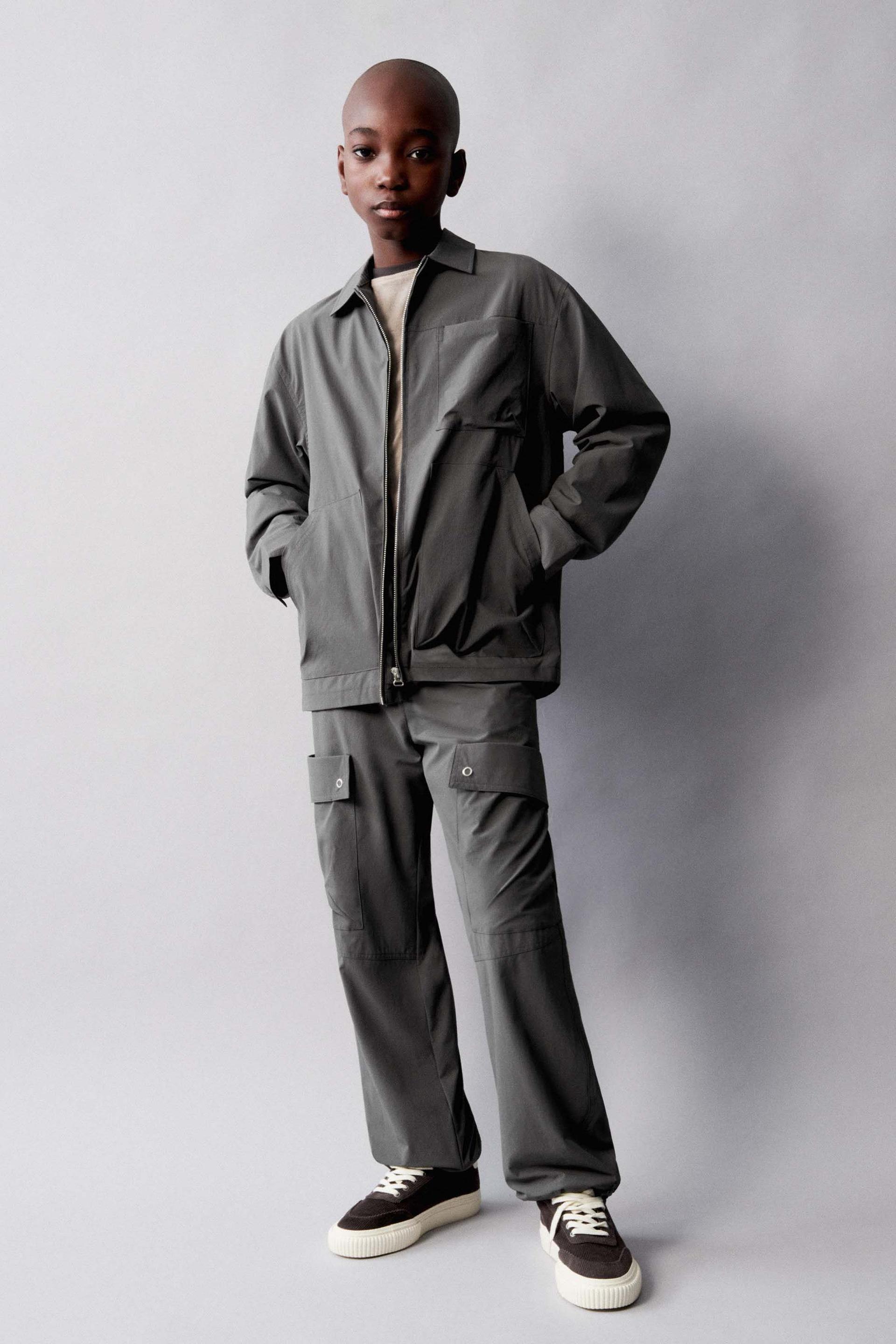 PLUSH CARGO PANTS - Mid-ecru