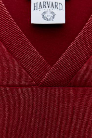 HARVARD-UNIVERSITY-T-SHIRT - Burgundrot von Zara