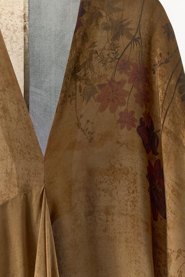 ROBE IMPRIMÉE 100% VISCOSE - Multicolore de Zara - Image 5