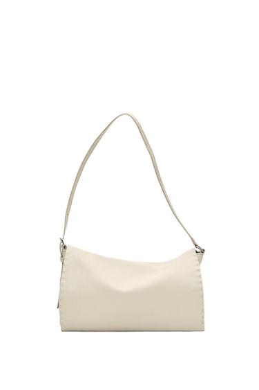 Bolso bandolera detalle pespunte piel napa -  de Zara