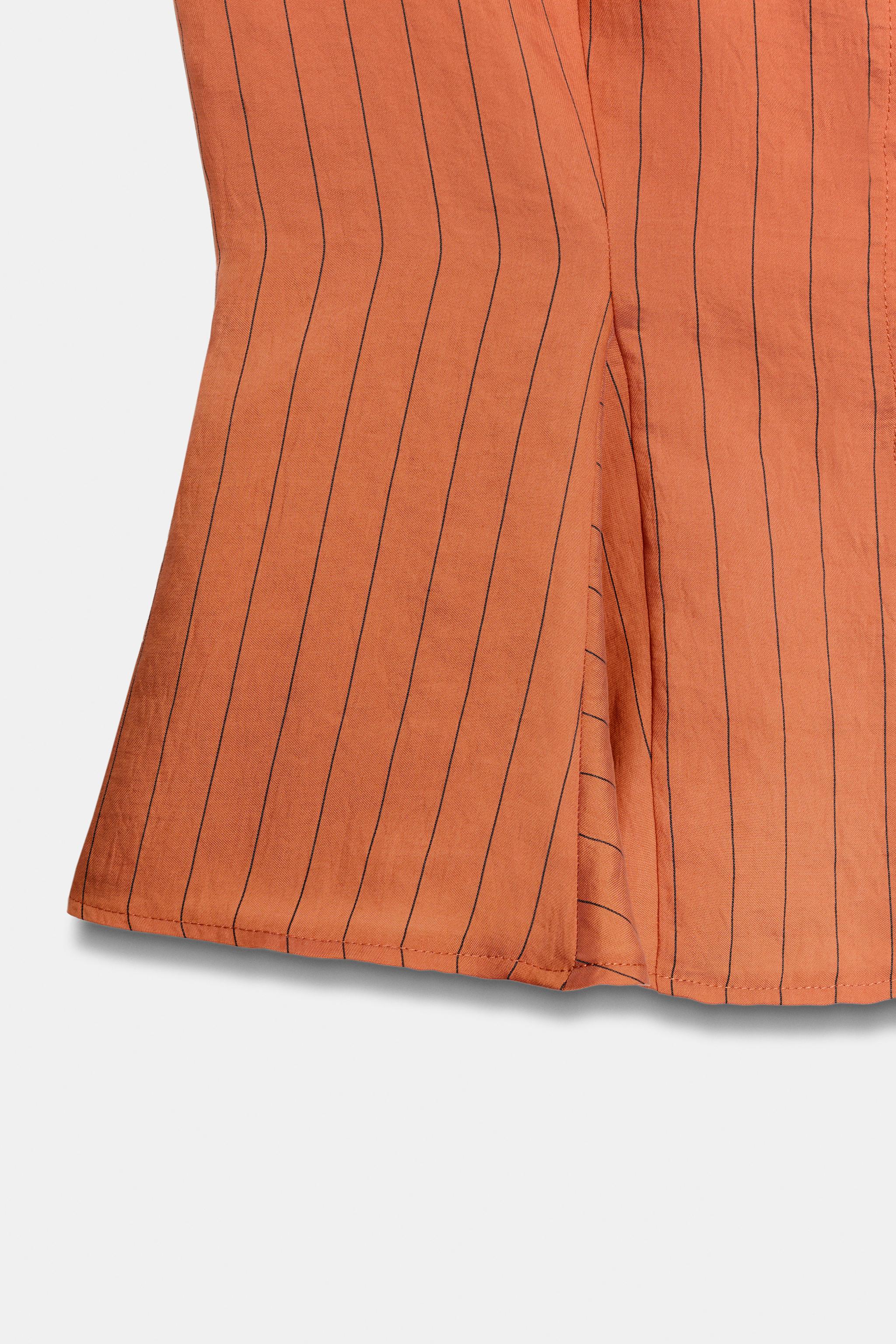 Zara Çizgili Peplum Yelek görsel 8