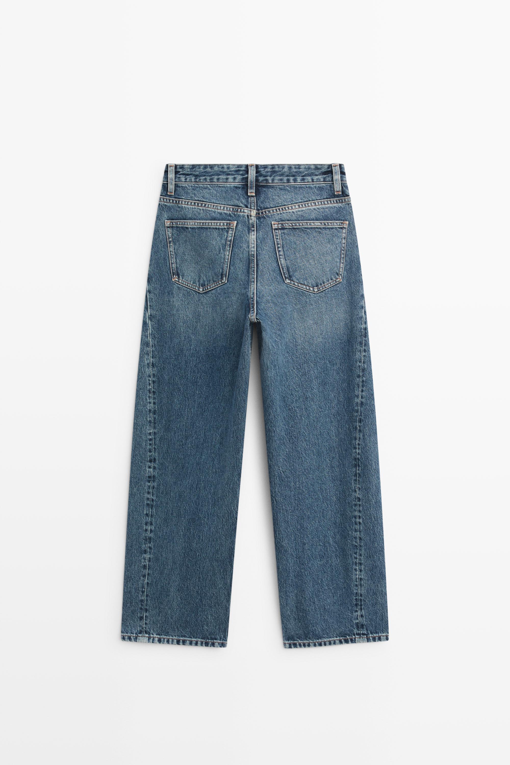 Jean balloon coupe taille moyenne