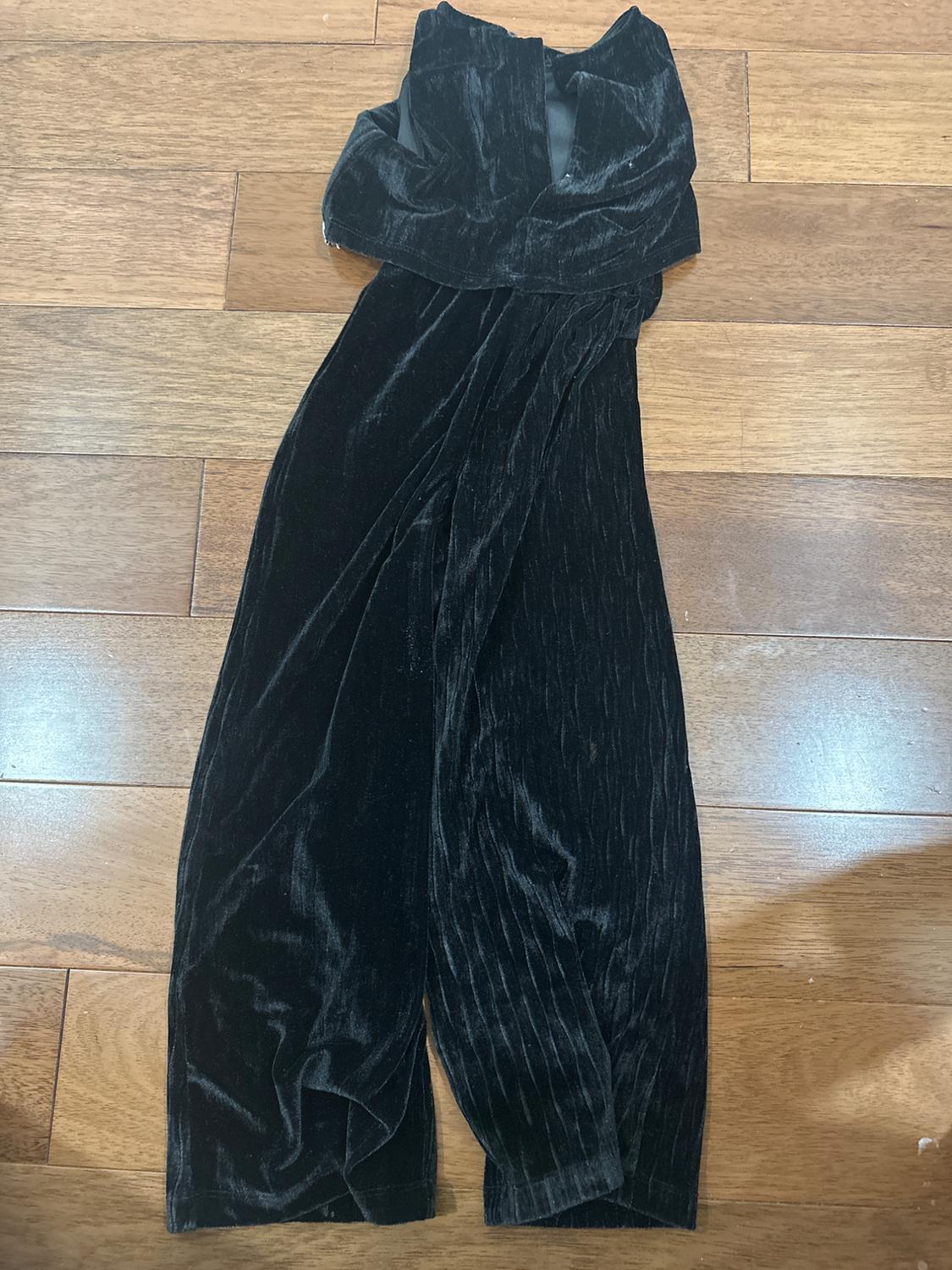 RHINESTONE VELOUR JUMPSUIT - Image 2